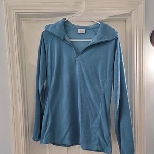 Columbia Women's Teal Half-Zip Sweater